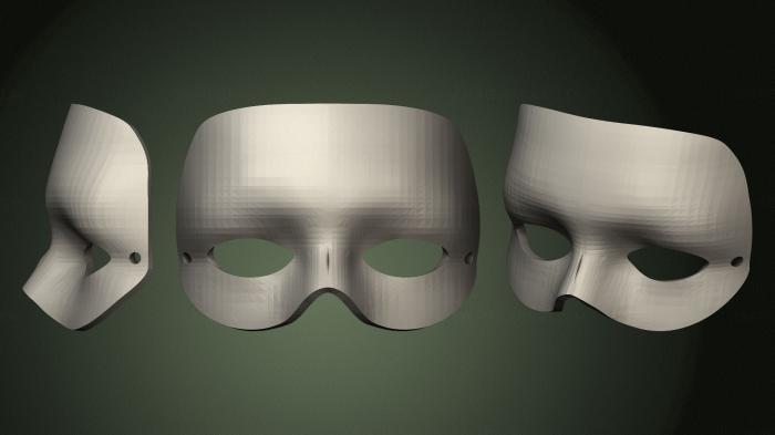 Mask (MS_0453) 3D model for CNC machine